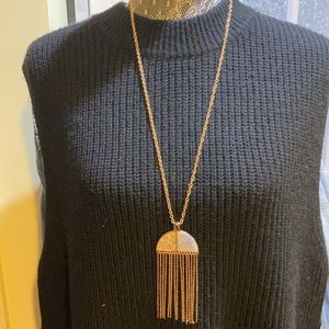 SugarfixXBaublebar mother of pearl fringe necklace